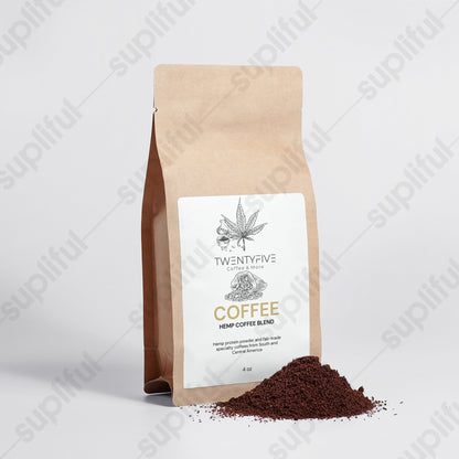 Hemp Coffee Blend - Medium Roast 4oz Twentyfivecoffee