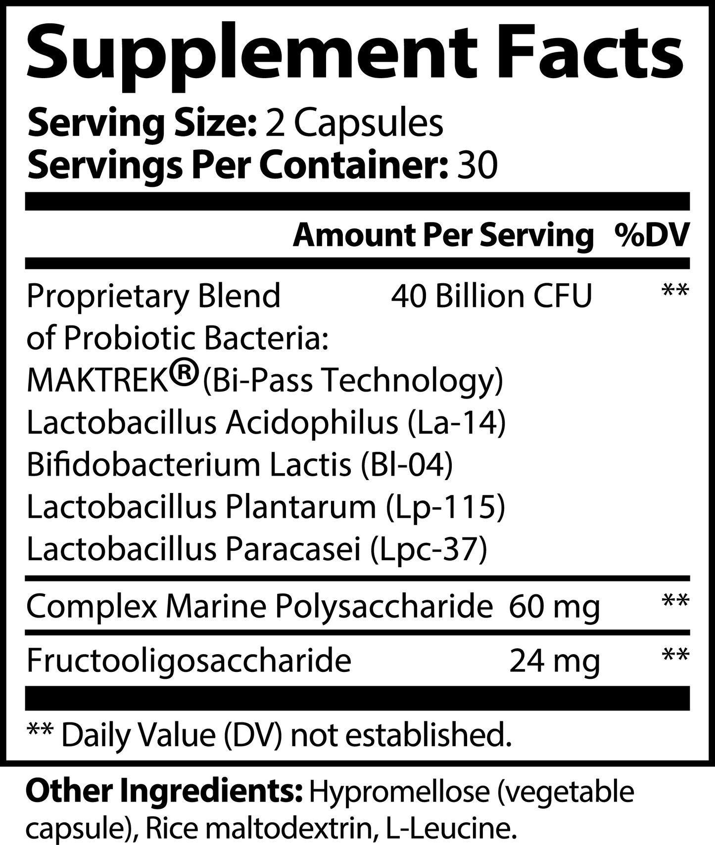 Probiotic 40 Billion with Prebiotics Twentyfivecoffee