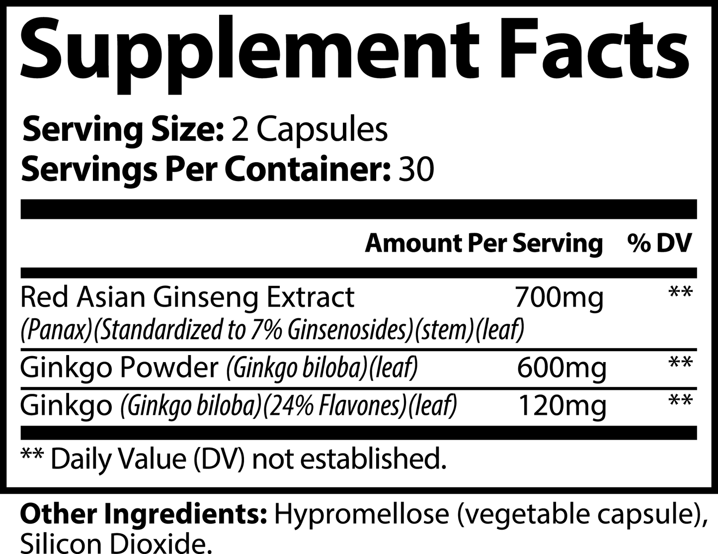 Ginkgo Biloba + Ginseng Twentyfivecoffee