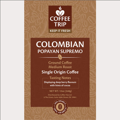 COLOMBIAN Popayan SUPREMO, Ground coffee, Medium roast Scarlet Hera