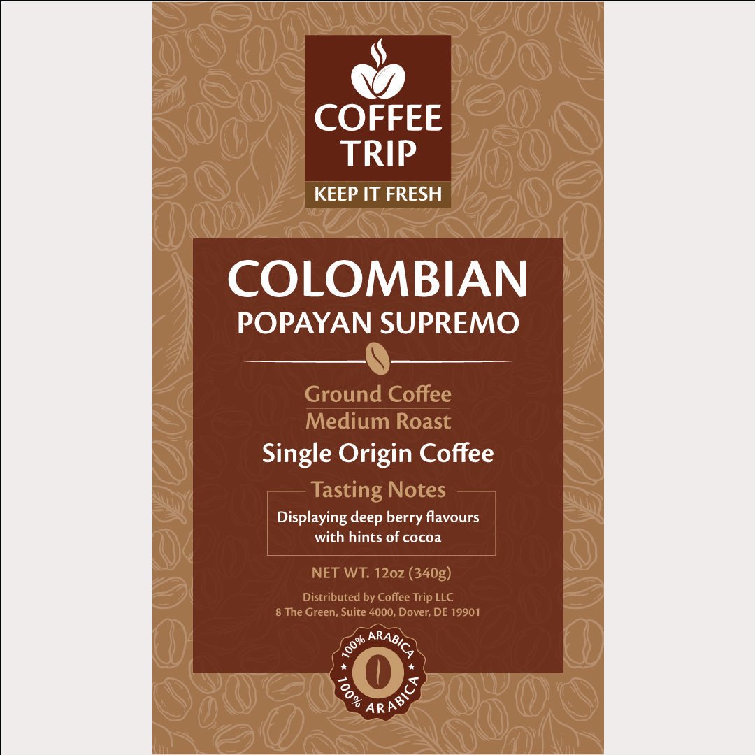 COLOMBIAN Popayan SUPREMO, Ground coffee, Medium roast - TwentyfivecoffeeTwentyfivecoffeeCOLOMBIAN Popayan SUPREMO, Ground coffee, Medium roast Scarlet HeraCOLOMB - SUPR - GR - 12 - 01Food & Beverage