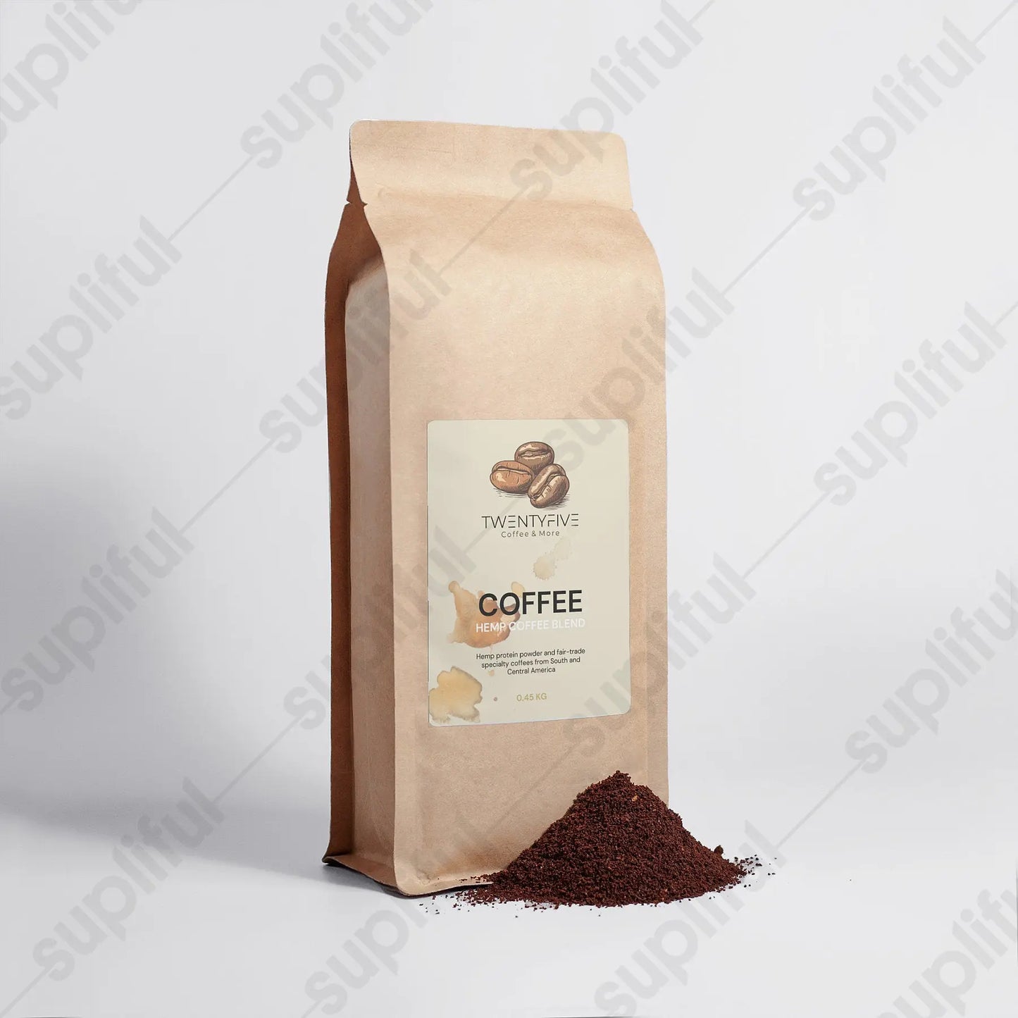 Organic Hemp Coffee Blend - Medium Roast 0.45KG Twentyfivecoffee