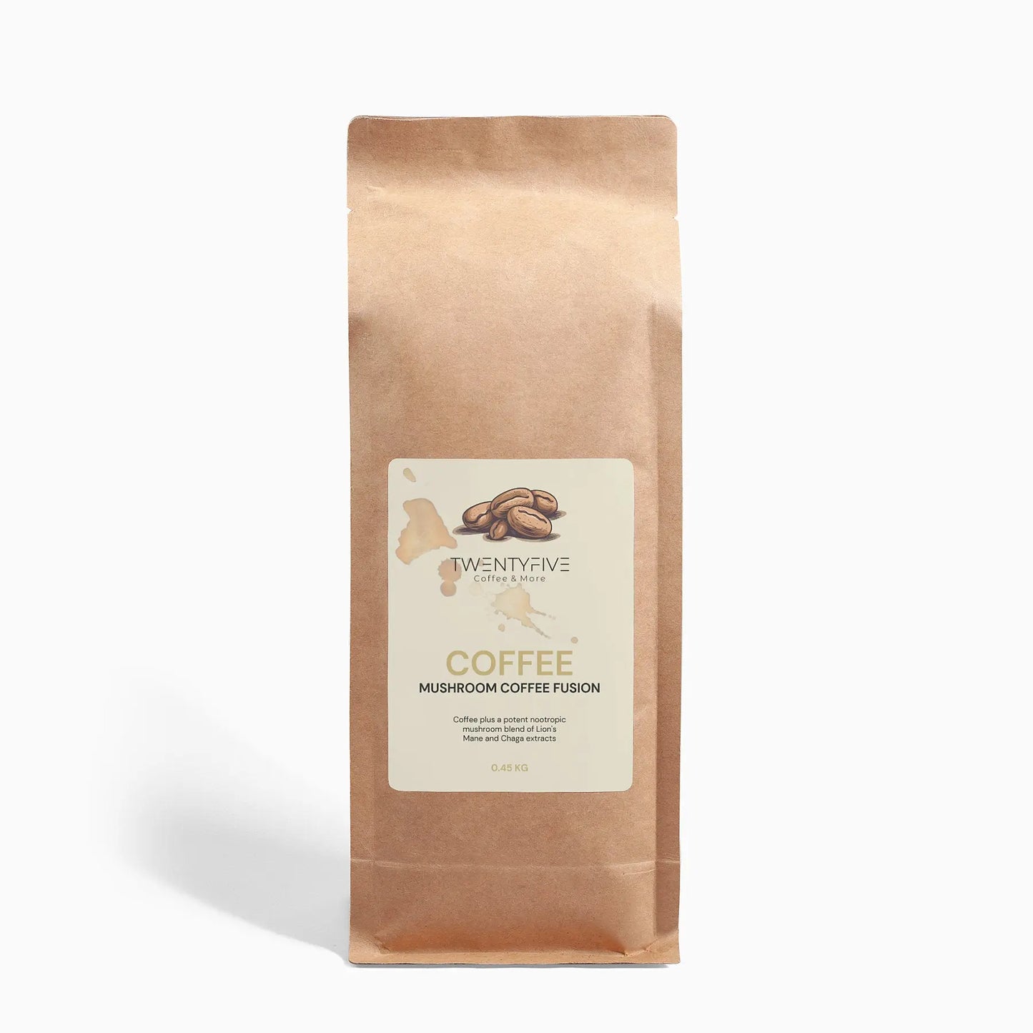 Mushroom Coffee Fusion - Lion’s Mane & Chaga 0.45KG Twentyfivecoffee