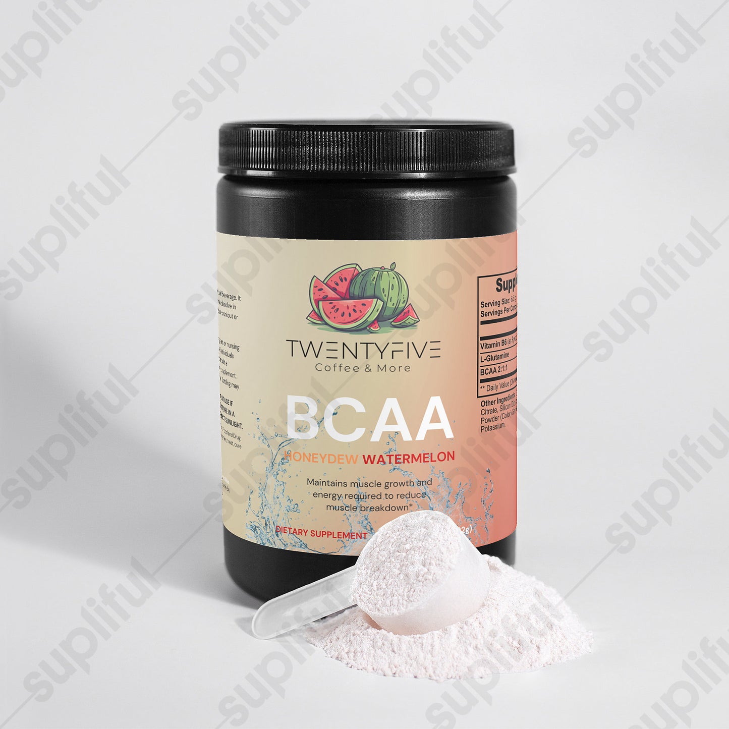 BCAA Post Workout Powder (Honeydew/Watermelon) Twentyfivecoffee