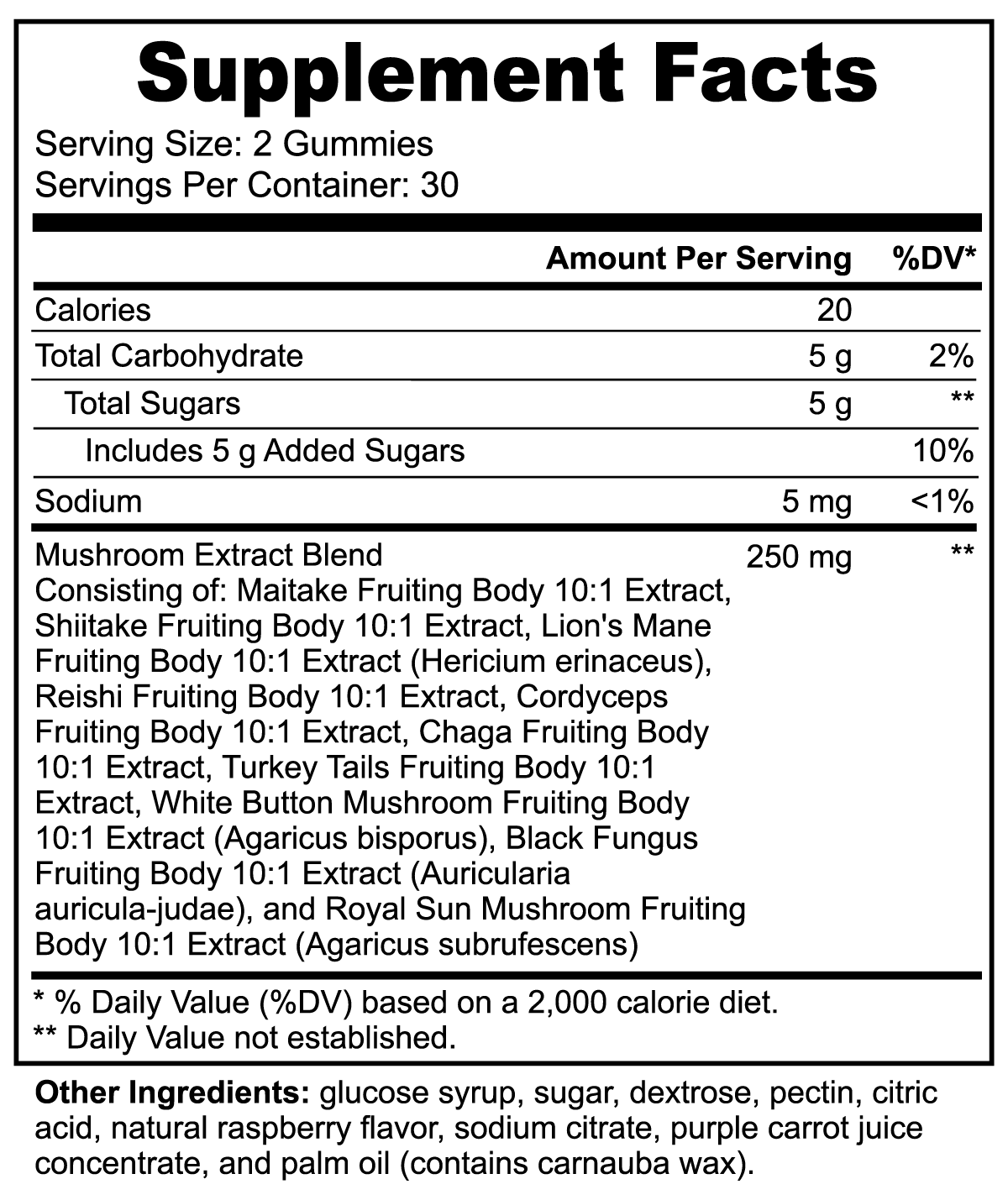 Mushroom Extract Complex Twentyfivecoffee